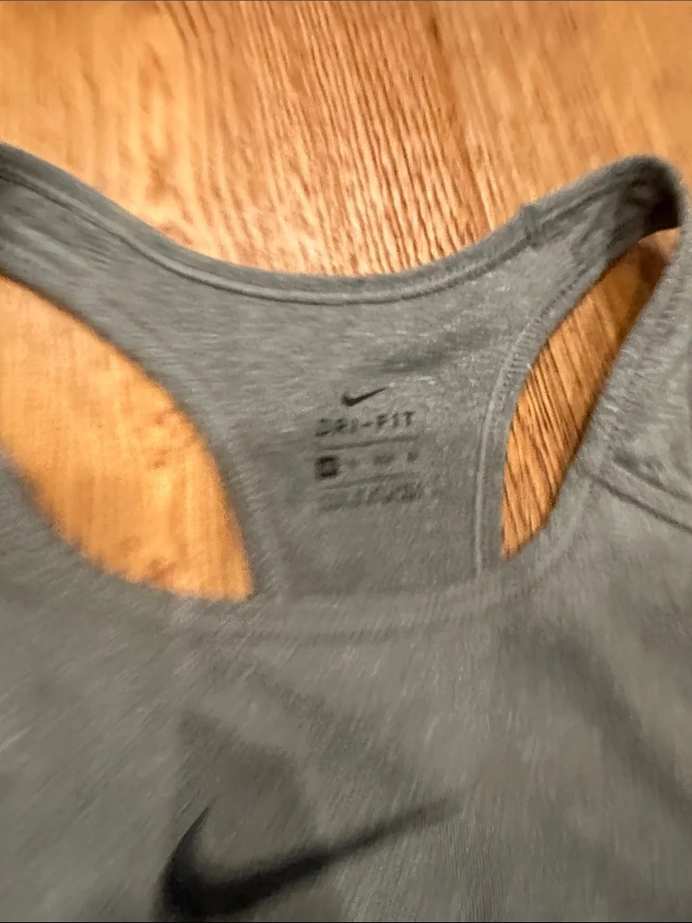 Nike Gray Dri-FIT Racerback Sports Bra